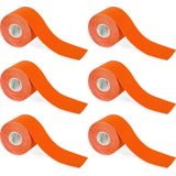 Nasara - Kinesio Tape - Oranje - Set van 6 Rollen