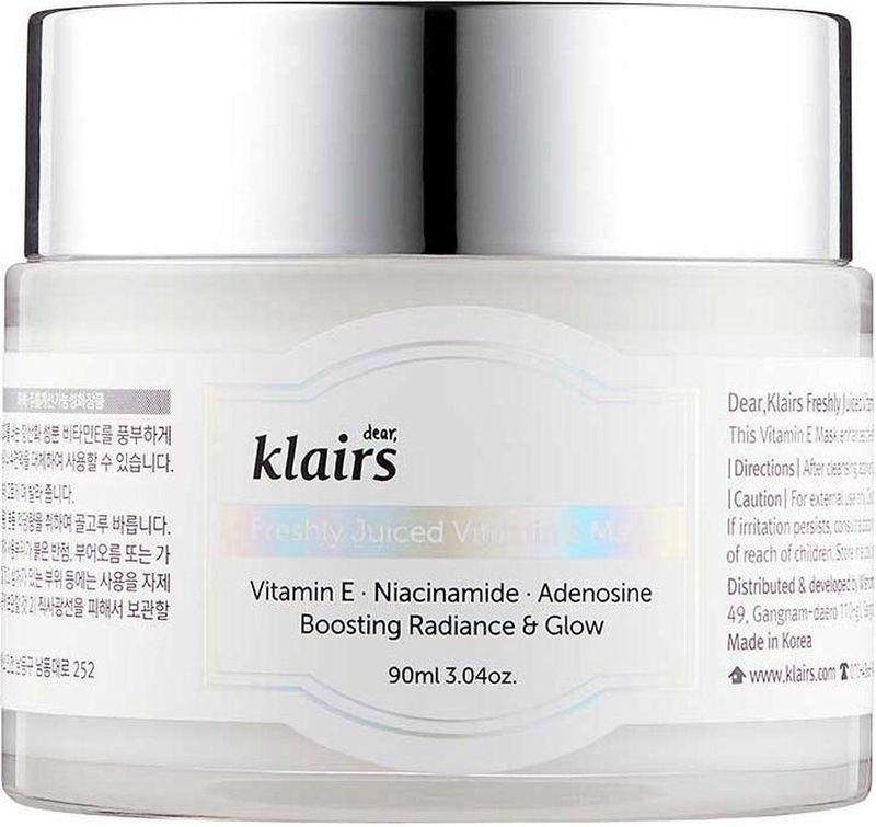 Dear Klairs - Freshly Juiced Vitamine E Masker - Glow masker - 90 ml