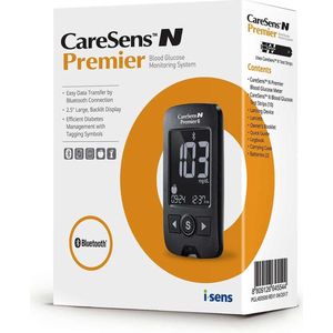 CareSens N Premier - Glucosemeter - Wit - Inclusief Startpakket