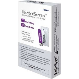 KetoSens bloed ketonen teststrips 10 stuks
