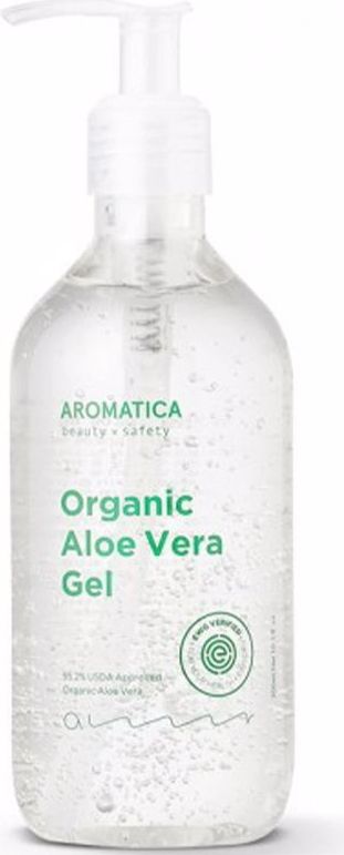 AROMATICA Gel d'Aloe Vera Bio/Apaisant 300 ml, Apaisant, Rafraîchissant, Hydratant, Vegan, Certifié EWG VERIFIED