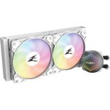 Zalman ALPHA24 (White), CPU Liquid Cooler 240mm Radiator (2 x 120 mm Fan), ARGB pump, Dual Blade