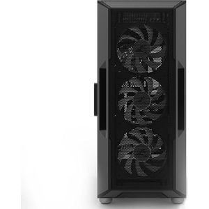 Zalman I3 Neo Black ATX Mid Tower PC Case, Mesh front for efficient cooling, Pre-installed fan: 3 x 120mm white LED front, 1 x 120mm white LED rear, 2 x 3.5, 3 x 2.5, Arcyl window left, 457(D) x 195(W) x 467(H)mm
