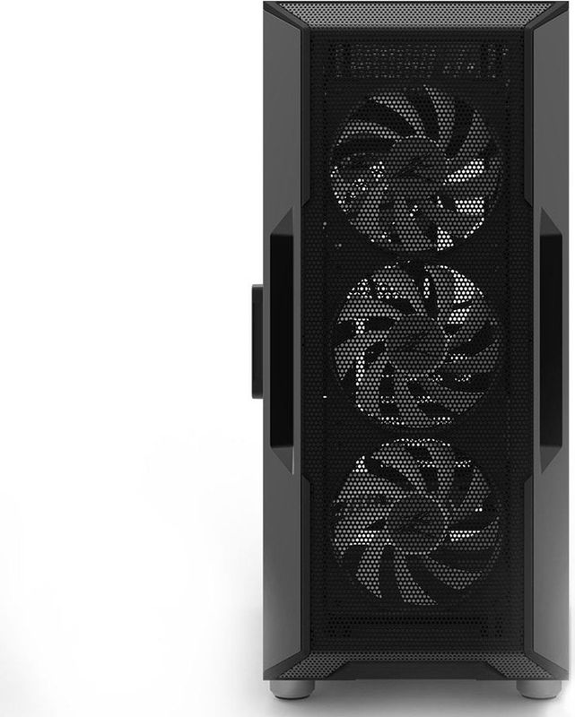 Zalman - I3 Neo - ATX Mid Tower PC Case - Zwart - Mesh - Voorgeïnstalleerde RGB Ventilatoren
