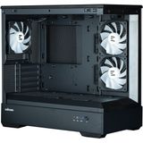 Zalman - P30 - micro-ATX Behuizing - Panoramisch Gehard Glas - Zwart/Wit