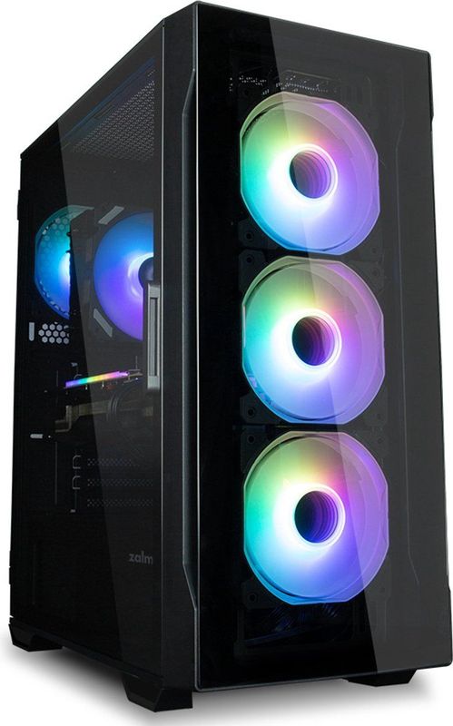 Zalman - I3 Neo TG - PC-behuizing - Zwart - Mid Tower - RGB Ventilator x4