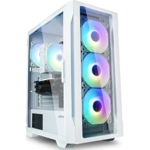 Zalman I3 Neo TG wit ATX Mid Tower PC Case, Tempered Glass front, Pre-installed fan: 3 x 120mm Infinity ARGB, 1 x 120mm Infinity ARGB rear, 2 x 3.5, 3 x 2.5, Tempered Glass window left, 415(D) x 219(W) x 484(H)mm