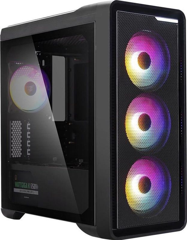 ZALMAN M3 Plus Black RGB - Behuizing zonder voeding - Minitower - M-ATX-formaat
