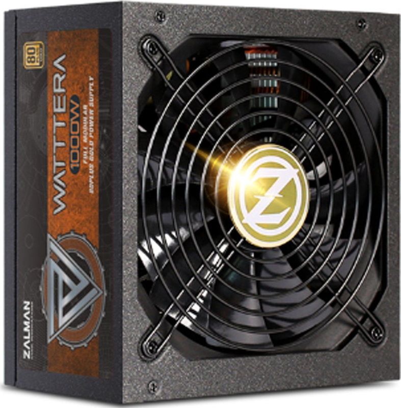 Zalman - ZM1000-EBTII - Voeding - Zwart - 1000 Watt - 80 PLUS Gold