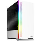 Zalman - S5 - Computerbehuizing - Wit - Midi Tower - Zijpaneel van Gehard Glas