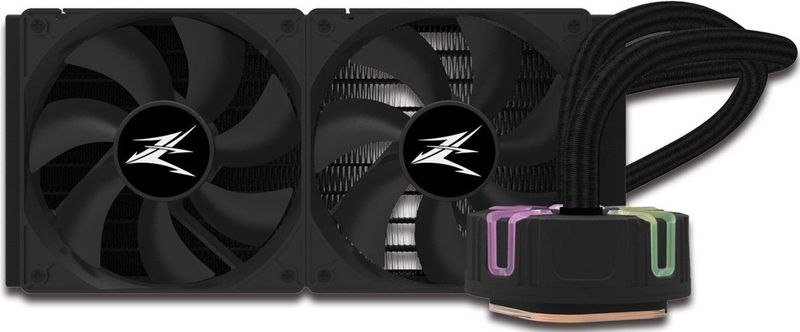 Zalman Reserator5 Z24 Black CPU Liquid Cooler 240mm Radiator 2 x SF120 ARGB fan Processor Alles-in-één vloeistofkoeler 12 cm Zwart