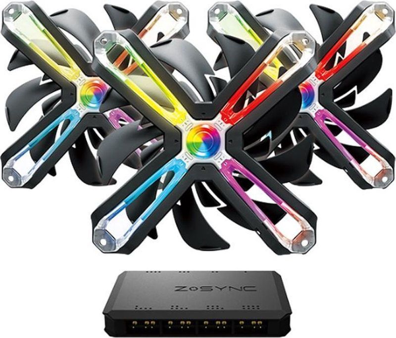 Zalman - 140mm RGB Fan - 3-Pack - 3-Pins Connector - Geavanceerde Koelprestaties