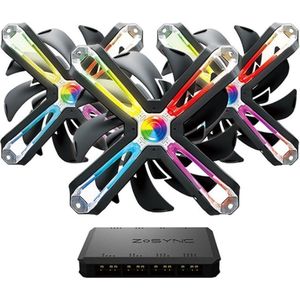 Zalman - ZM-SF120A3 - PC-ventilator - RGB - 120 mm - Triple Pack met Controller
