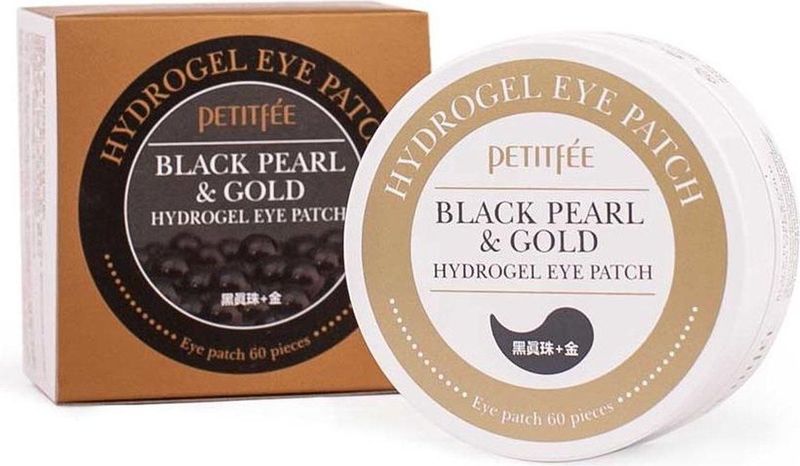 Petittfee - Hydrogel Ooglapjes - Zwart en Goud - 60 Stuks