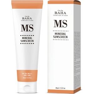 Cos de BAHA Daily Sunscreen SPF 50 Mineral Daycream - Bestselling Skincare Zonnebrand SPF 50+ PA++++ 45ml - K-Beauty Hydraterende Dagcreme - Mineral Cream - Koreaanse Huidverzorging - Primer First Steps Skin Routine - Cos de BAHA