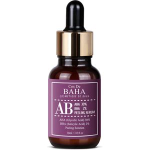 Cos de BAHA AHA BHA Glycolic & Salicylic Acid - Panthenol - Allantoin Peeling Serum 30ml - K-Beauty AHA 30% & BHA 2% Exfoliating Gezichtspeeling - SA 30% - Butylene Glycol, Sodium Hydroxide - Deep Exfoliating - Pore Skin Clarity - Cos de BAHA