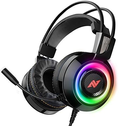 ABKONCORE CH60 Gaming-headset - Zwart - 7.1 Surround Geluid - Ruisonderdrukking