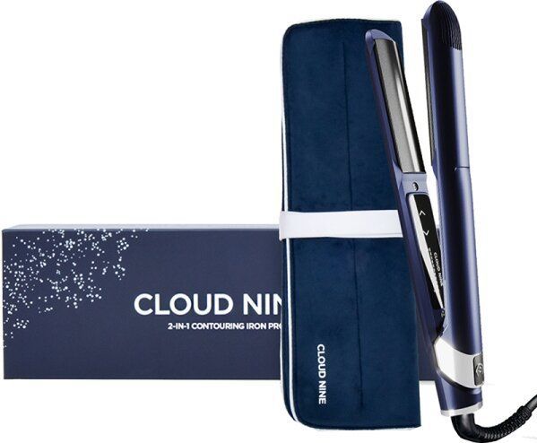 Cloud Nine - 2-in-1 Contouring Iron Pro - Haarstyler - Zwart - Curved Plates