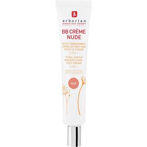 Erborian BB Crème met ginseng, getinte dagcrème, 5-in-1, hydrateert en egaliseert het gezicht met babyhuideffect, Koreaanse verzorging, nude, 45 ml