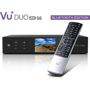 Vu+ Duo 4K SE BT (4.10 GB, 2x DVB-S2X, CI slot), TV-ontvanger, Zwart
