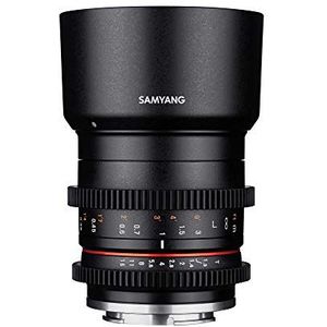 Samyang 7903 SA2314 CS Mirrorless Video Lens voor Sony E (35 mm, T1.3 ED, AS UMC), zwart,Wit en grijs