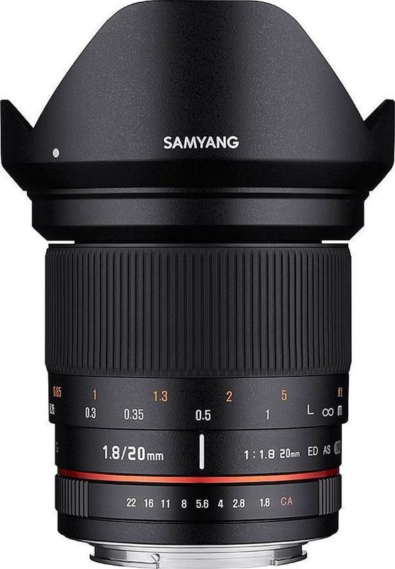Samyang - 20mm F1.8 - Objectief - Zwart