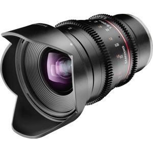 SAMYANG 13020T1.9P 20mm T1.9 VDSLR ED AS UMC lens voor aansluiting Pentax zwart