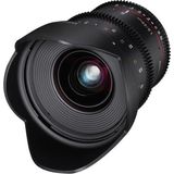 SAMYANG 13020T1.9M 20mm T1.9 VDSLR ED AS UMC Lens - Zwart - Handmatig Focusserend