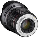 SAMYANG 13020T1.9M 20mm T1.9 VDSLR ED AS UMC Lens - Zwart - Handmatig Focusserend