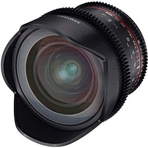 Samyang Lens voor Video VDSLR 16 mm T2.6 Ed als UMC Manual Focus II (, UMC anti-reflectante) Zwart – met afneembare kap