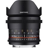Samyang - 16mm T2.6 VDSLR - Objectief - Zwart