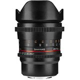 Samyang - 16mm T2.6 VDSLR - Objectief - Zwart