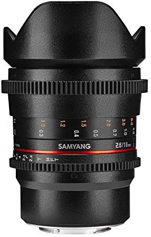 Samyang - 16mm T2.6 VDSLR - Objectief - Zwart