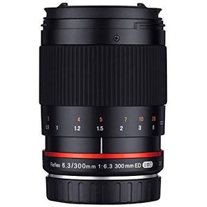 Samyang 881023 F6.3 300 mm lens voor Fuji X-connector - zwart