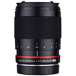 Samyang 881023 300 mm F6.3 lens voor aansluiting Fuji X - zwart