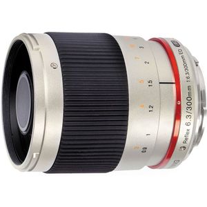 Samyang 300 mm F6.3 lens voor aansluiting Canon M - zilver