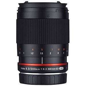 Samyang Reflex f/6.3 300mm MFT lens, zwart