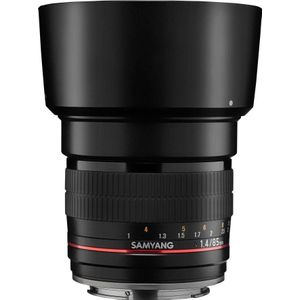 Samyang 85/1,4 objectief DSLR Canon EF AE handmatige focus, automatische diafragma fotoplens, portretobjectief, zwart
