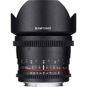 Samyang T3.1 ED AS NCS CS VDSLR SLR ultragroothoeklens (Canon EF, APS-C / DX), Objectief, Zwart