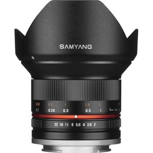 Samyang - 12mm - F2.0 NCS CS - Prime Lens - Geschikt voor Fujifilm X - Zwart