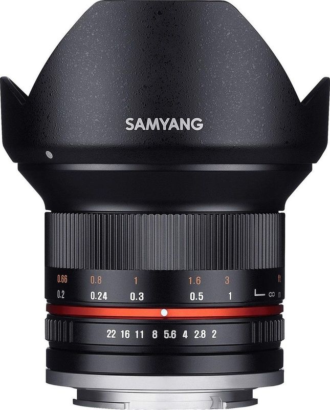 Samyang - 12mm - F2.0 NCS CS - Prime Lens - Zwart