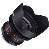 Samyang 12 mm T2.2 VDSLR handmatige focus videolens voor Fuji X