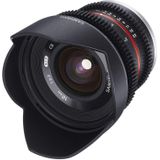 Samyang 12mm T2.2 Cine Canon M (Canon EF-M, APS-C / DX), Objectief, Zwart