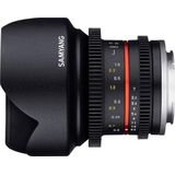 Samyang - 12mm T2.2 Cine Objectief - Zwart - Micro Vier Derde