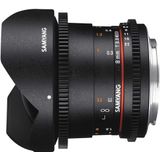 Samyang Lens 8/3.8 Fisheye II Video DSLR Canon EF handmatige focus lens 0,8 tandwiel Gear groothoeklens zwart