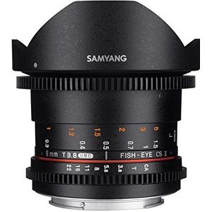 Samyang - 8 mm T3.8 VDSLR UMC Fish-Eye CS II Lens - Zwart - Voor Canon