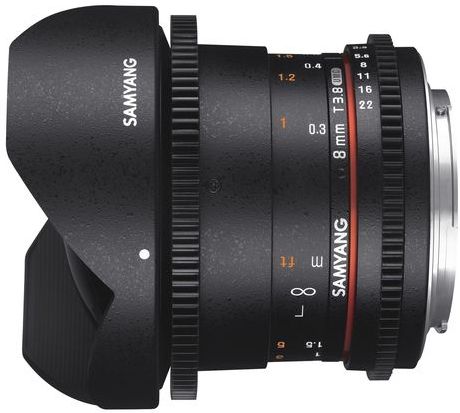 Samyang - T3.8 UMC CSII - VDSLR Fujixlens - 8 mm