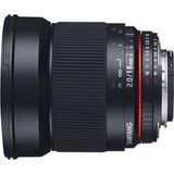 Samyang - 16mm F2.0 ED AS UMC CS - Prime Lens - Geschikt voor Nikon - Groothoek