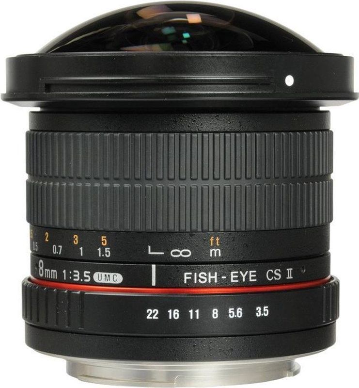 Samyang - 8mm F3.5 AS MC Fisheye CSII DH - Objectief - Zwart