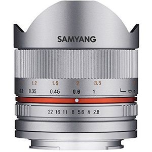 Samyang f2.8 iI 8mm lens voor e-silver aansluiting Sony